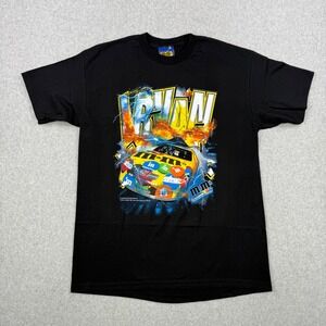 Vintage M&Ms Racing Team Ernie Irvan‎ Shirt Black Large 1999 #36 NASCAR Made USA